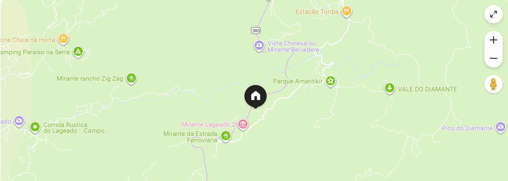 Mapa de Campos do Jordão
